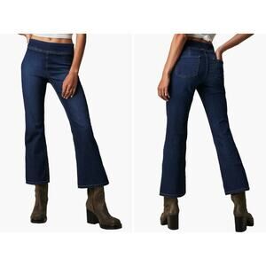 We The Free In My Feelings Mid Rise Pull On Cropped Flare Jeans Size Medium